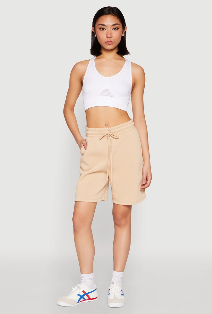 Womens Drawstring Sweatshorts,