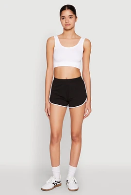 Womens Soft Knit Dolphin Shorts,