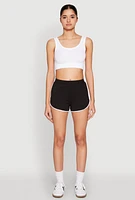 Womens Soft Knit Dolphin Shorts,