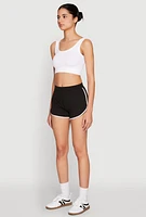 Womens Soft Knit Dolphin Shorts,
