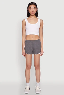 Womens Soft Knit Dolphin Shorts,