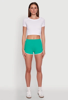 Womens Soft Knit Dolphin Shorts,