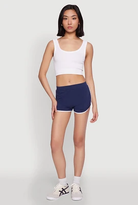 Womens Soft Knit Dolphin Shorts,