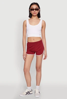 Womens Soft Knit Dolphin Shorts,