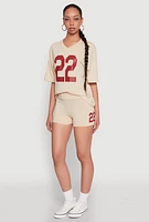 Womens 22 Bike Shorts, Khaki, Size M