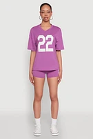 Womens 22 Bike Shorts, Purple, Size L