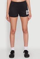 Womens 23 Graphic Jersey Mesh Shorts,