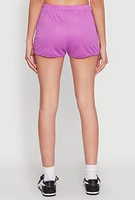 Womens 23 Graphic Jersey Mesh Shorts, Purple,