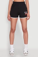 Womens Organic Apples Graphic Contrast Trim Shorts,