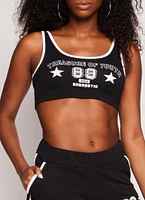 Womens Treasure Of Youth 89 Graphic Crop Top, L