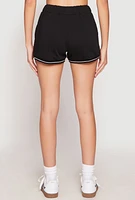 Womens Striped Trim Shorts,