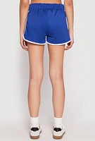Womens Brooklyn Dolphin Shorts, Blue, Size S
