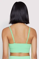 Womens Seamless Cami Sports Bra, Green,