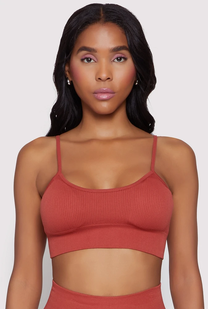 Womens Seamless Cami Sports Bra,