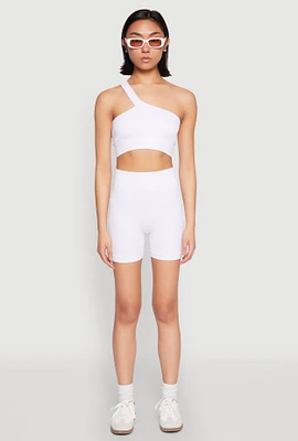 Womens Seamless Biker Shorts,