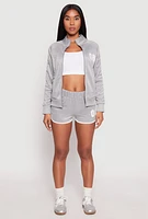 Womens Contrast Trim 08 Dolphin Shorts,