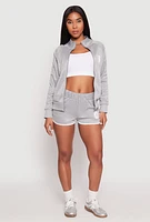 Womens Contrast Trim 08 Dolphin Shorts,