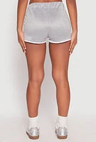 Womens Contrast Trim 08 Dolphin Shorts,