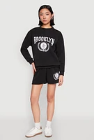 Womens Fleece Brooklyn Graphic Sweatshirt, M