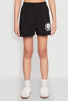 Womens Fleece Brooklyn Graphic Sweatshorts, L