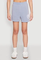 Womens Fleece Brooklyn Graphic Sweatshorts,