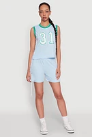 Womens 31 Graphic Contrast Trim Jersey,