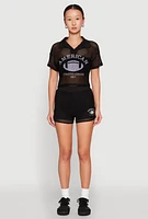 Womens American Athletic League 1991 Top, Black, Size M
