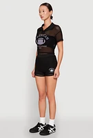Womens American Athletic League 1991 Top, Black, Size M