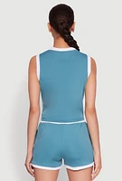 Womens New York Graphic Contrast Trim Tank Top,
