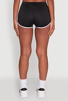 Womens Trendy Contrast Trim Dolphin Shorts,