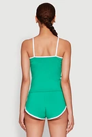 Womens Los Angeles Graphic Contrast Trim Cami, L