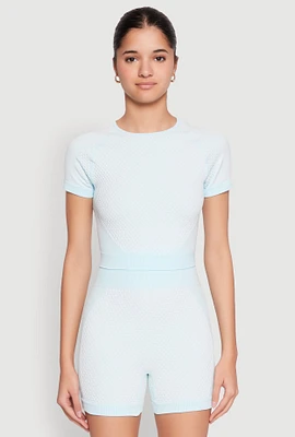 Womens Seamless Two Tone Crop Top,