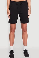 Womens Varsity Stripe Sweatshorts, L