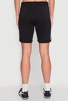 Womens Varsity Stripe Sweatshorts, L