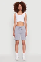 Womens Drawstring Waist Sweatshorts,