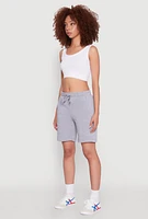 Womens Drawstring Waist Sweatshorts,