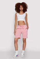Womens Drawstring Waist Sweatshorts,