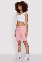 Womens Drawstring Waist Sweatshorts,