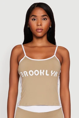 Womens Contrast Trim Brooklyn Graphic Cami,
