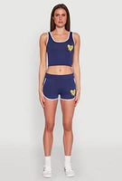Womens Love Dolphin Shorts,