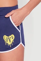 Womens Love Dolphin Shorts,