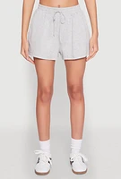 Womens Side Pocket Sweatshorts, Grey, Size L