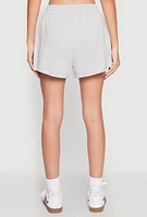 Womens Side Pocket Sweatshorts, Grey, Size L