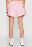 Womens Side Pocket Sweatshorts, Pink, Size XL