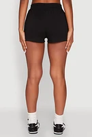 Womens High Waist Cargo Pocket Sweatshorts,