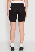 Womens O Ring Flower Cut Out Biker Shorts,