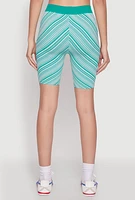Womens Seamless Patterned Biker Shorts,