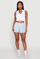 Womens Tiered Active Shorts,
