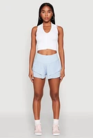 Womens Tiered Active Shorts,