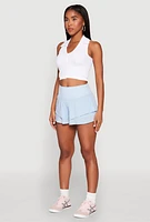 Womens Tiered Active Shorts,
